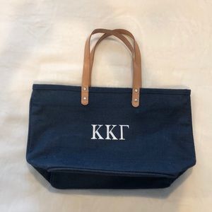 Kappa Kappa Gamma blue woven purse